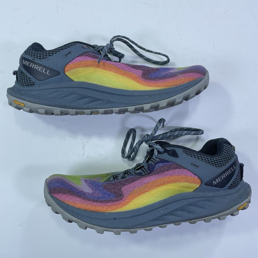 Merrell Nova 3 Rainbow Women’s Size 8 Vibram Sole Hiking Trail Terrain